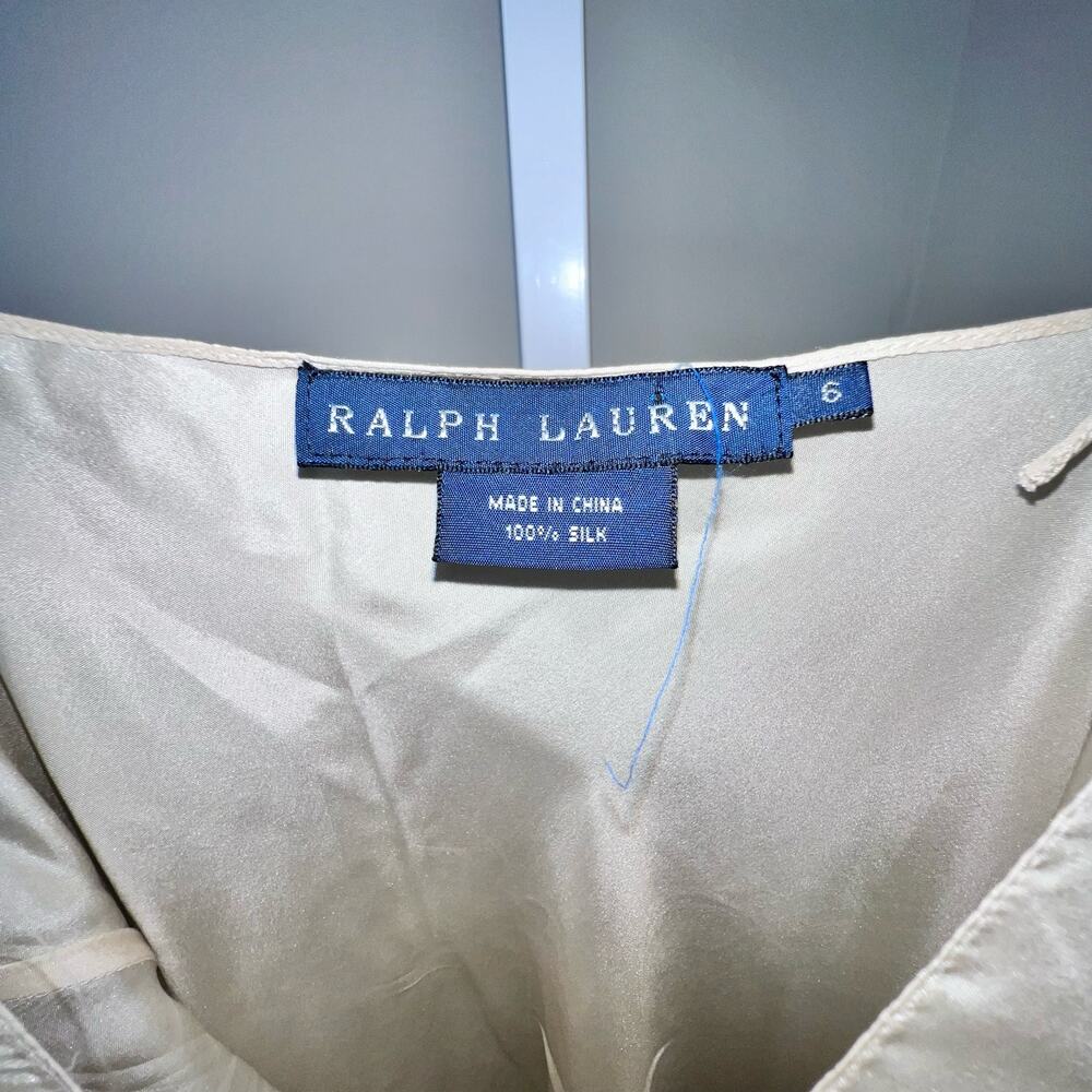 Ralph Lauren Vintage Lace Bridal Dress Size 6 Courthouse Wedding Reception Dress - Picture 11 of 17